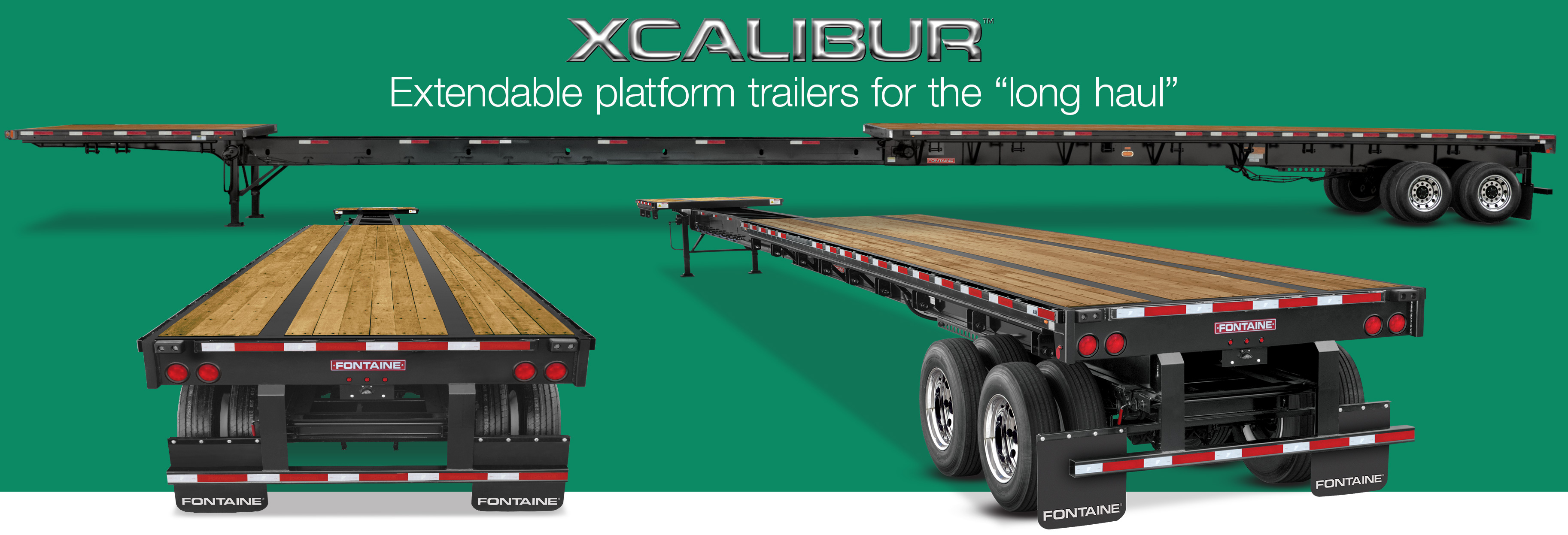 Xcalibur Extendable Platform Trailers